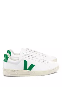 Женские кроссовки urca white green logo Veja