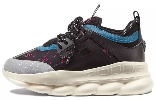 Женские кроссовки Versace на платформе, разноцветный