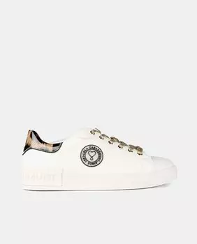 Женские кроссовки в форме шлема из текстиля и полиуретана с логотипом сбоку Lola Casademunt, белый