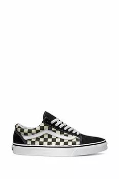 Женские кроссовки в клетку старой школы Vans, черный