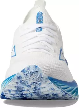 Женские кроссовки Wave Neo Wind неокрашенного белого цвета и синего цвета Mizuno