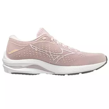 Женские кроссовки Wave Rider 25 бледно-сиреневого/белого цвета Mizuno