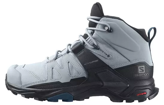 Женские кроссовки X Ultra 4 Mid Wide GORE-TEX «Quarry Legion Blue» Salomon