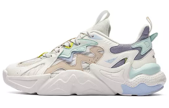 Женские кроссовки Xun Lifestyle с низким верхом Oak Bud White/Ivil Purple Erke