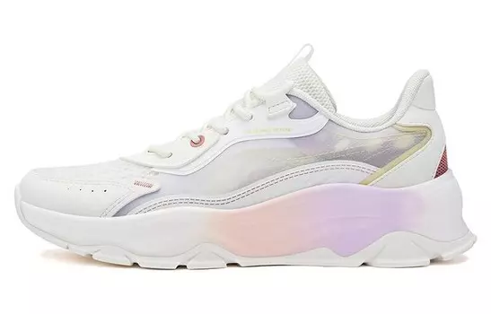 Женские кроссовки Yanwu Lifestyle с низким верхом Feather White/розовый Mud Red 361°