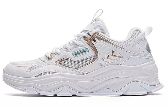 Женские кроссовки Yanwu Lifestyle с низким верхом, белый/золотой 361°