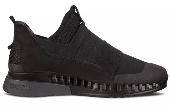 Женские кроссовки Zipflex Lifestyle с низким верхом, черные Ecco