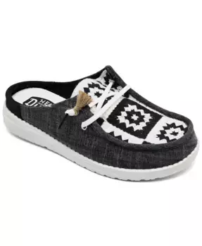 Женские кроксы Wendy Slip Cottage Crochet на шнуровке, повседневные, от Finish Line Hey Dude, мультиколор