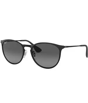 Женские круглые поляризованные солнцезащитные очки Ray-Ban 0RB3539 54 мм, черный