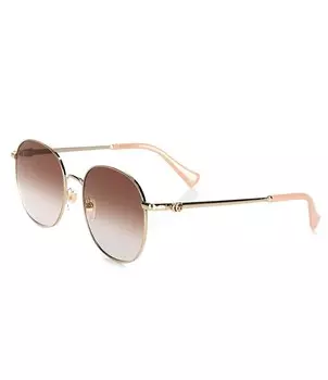 Женские круглые солнцезащитные очки Gucci Gg1142s 56 мм, золотой