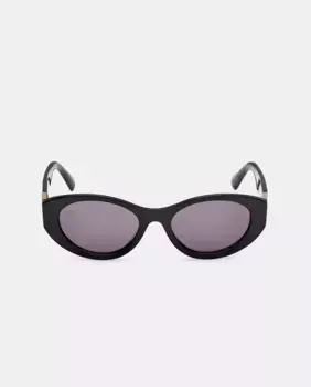 Женские круглые солнцезащитные очки из ацетата Max&Co, черный