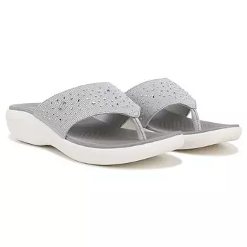 Женские круизные яркие сандалии на средней/широкой танкетке Bzees, белый