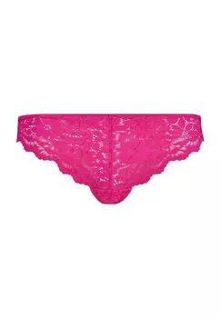 Женские кружевные бразильские трусы Wonderfulace с цветочным принтом SKINY, цвет Vision Pink