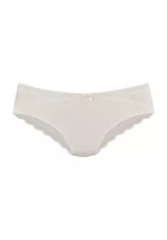 Женские кружевные однотонные трусы Vittoria LASCANA, цвет Cream