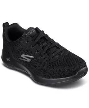 Женские кружевные прогулочные кроссовки Go Walk Joy от Finish Line Skechers, черный