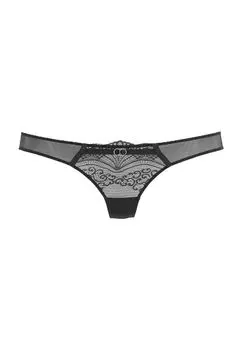 Женские кружевные стринги Elenora с вырезом LASCANA, цвет 4215 Black