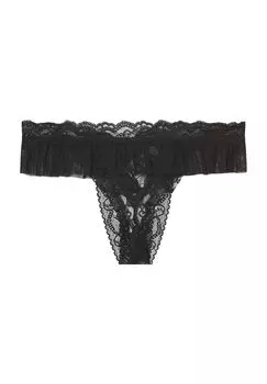 Женские кружевные трусики Bote Dsir из тюля Aubade, черный