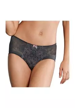Женские кружевные трусы Fleur на бедрах ROSA FAIA, антрацит