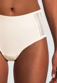 Женские кружевные трусы макси в рубчик Garden Party Manguun, цвет Whitecap