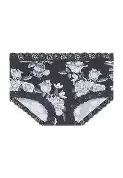 Женские кружевные трусы с принтом Parisienne JOCKEY, цвет A Black Allove