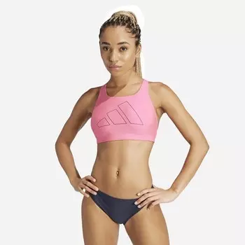 Женские купальники бикини с большими планками Adidas, синий