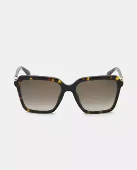 Женские квадратные ацетатные солнцезащитные очки с градиентными линзами Tous, темно-коричневый