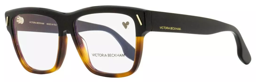 Женские квадратные очки Victoria Beckham VB2638 005 черные/черепаховые 55 мм