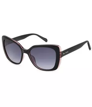 Женские квадратные солнцезащитные очки Fossil FOS3143S, черный