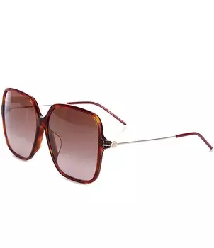 Женские квадратные солнцезащитные очки Gucci GG1267SA 60 мм, коричневый