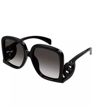 Женские квадратные солнцезащитные очки Gucci GG1326S 58 мм, черный