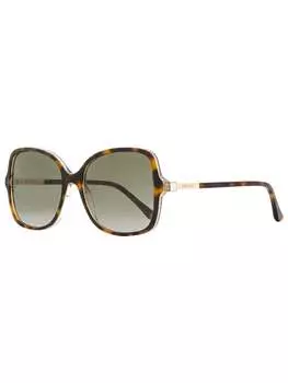 Женские квадратные солнцезащитные очки Jimmy Choo Judy/S 0T4HA Гавана/золото 57 мм