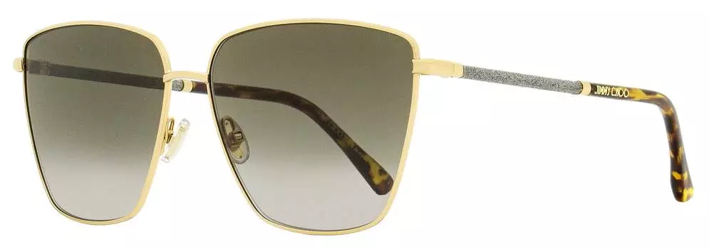 Женские квадратные солнцезащитные очки Jimmy Choo Lavi 06JHA Gold/Havana 60 мм