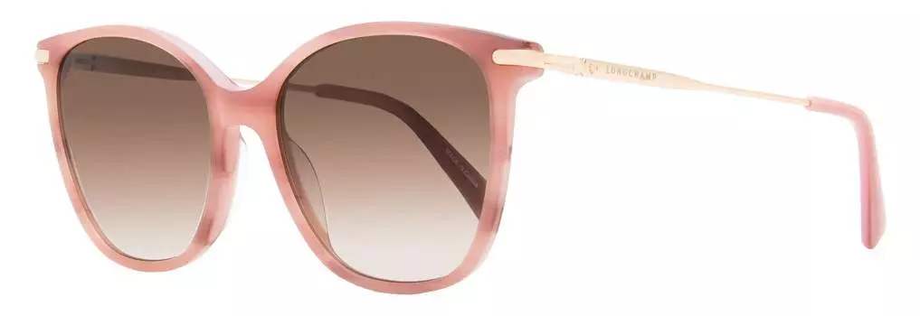 Женские квадратные солнцезащитные очки Longchamp LO660S 606 Rose Marble 54 мм