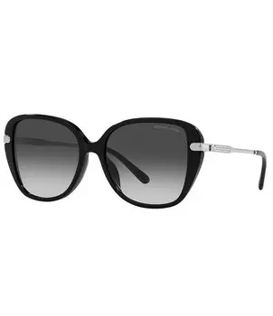 Женские квадратные солнцезащитные очки Michael Kors 0MK2185BU 56 мм с градиентом, черный