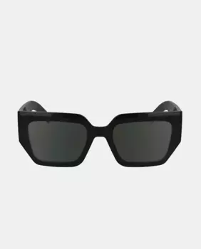 Женские квадратные солнцезащитные очки в инъекционном исполнении Karl Lagerfeld, чёрный