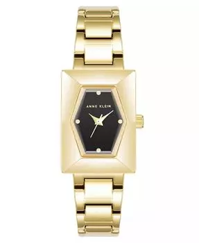 Женские кварцевые часы-браслет из золотистого сплава, 20,5 мм Anne Klein, золото