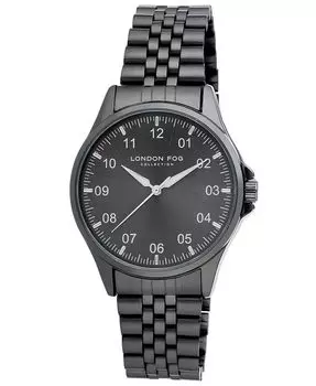 Женские кварцевые часы Dundee Reader из черного сплава, 40 мм London Fog, черный