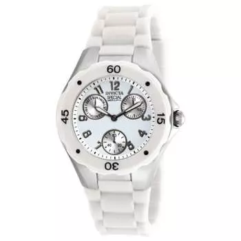 Женские кварцевые часы Invicta Angel 38 мм, белый