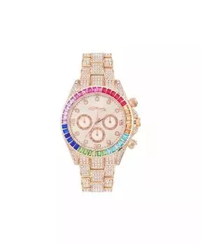 Женские кварцевые часы из блестящего сплава розового золота, 40 мм Ed Hardy, розовый