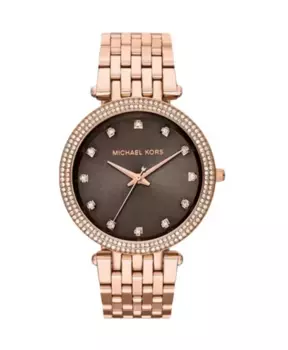 Женские кварцевые часы из розового золота Michael Kors, розовый
