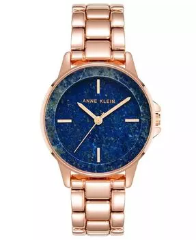 Женские кварцевые часы из сплава розового золота, 30 мм Anne Klein, розовый