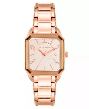 Женские кварцевые часы из сплава розового золота, 26 мм Anne Klein, розовый