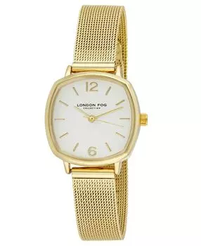 Женские кварцевые часы из золотистого сплава, 26 мм London Fog, золотой