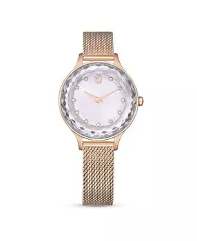 Женские кварцевые часы Octea Nova из металла цвета розового золота, швейцарское производство, 33 мм Swarovski, розовый