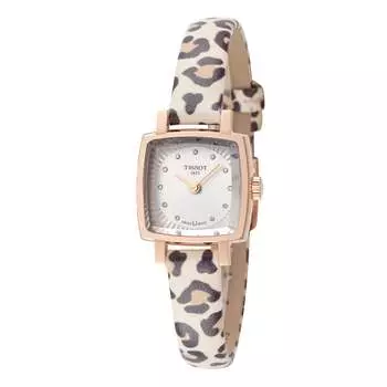 Женские кварцевые часы Tissot 20 мм, цвет leopard