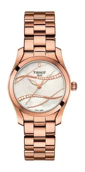 Женские кварцевые часы Tissot T-Wave 30 мм, розовый