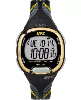 Женские кварцевые часы UFC Takedown, черные, смола, 33 мм Timex, черный