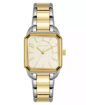 Женские кварцевые двухцветные часы из сплава, 26 мм Anne Klein, мультиколор