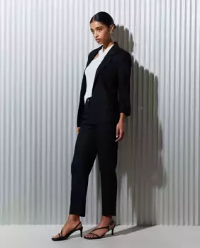 Женские льняные брюки с французским карманом Easy Wear, черный