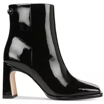 Женские лакированные ботильоны с квадратным носком Irie 2 Sam Edelman, цвет Black Patent